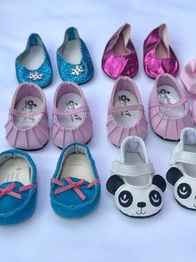 Lot Of 18 inch doll shoes Tenney American Girl Doll And OG Shoes